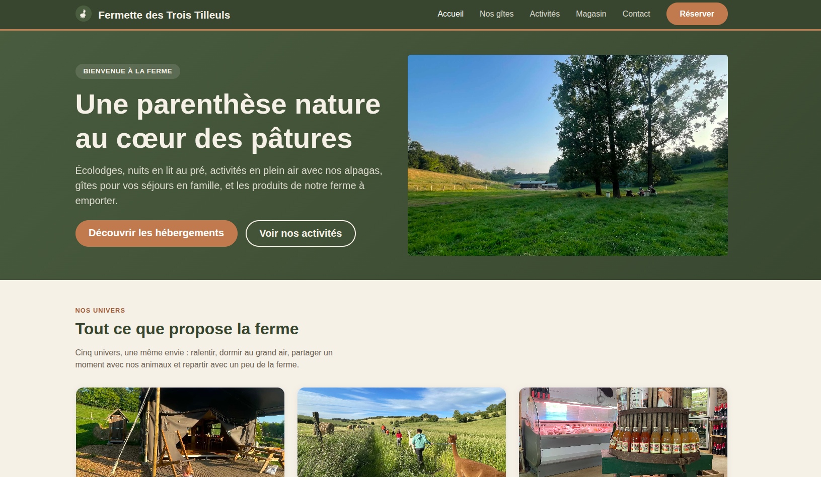 Accueil Fermette
